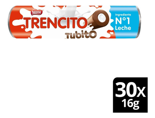 Chocolate De Leche Trencito® Tubito 30x16g
