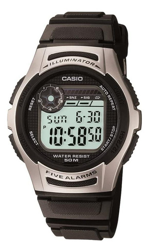 Reloj Casio Para Hombre W213-1avcf Color Negro Y Plata
