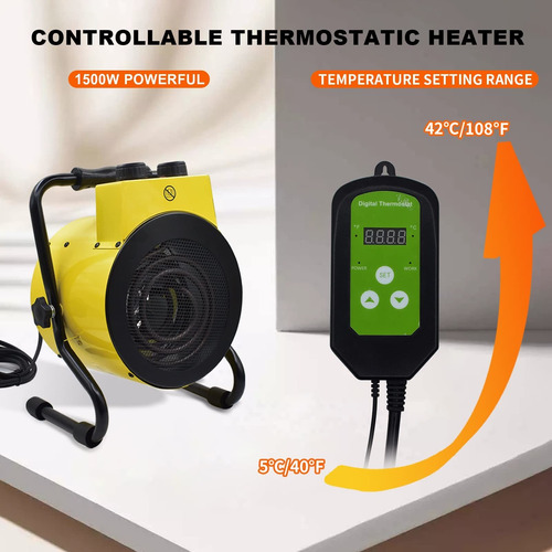Akusako Calentador Invernadero Controlador Termostato