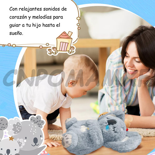 CNPOMAMXF Koala Peluche Que Respiran Orejas Mover Alivia Ansiedad 5 Niveles Ajustables