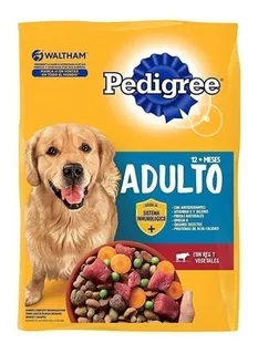 Alimento Pedigree Mainstream Pedigree alimento perro adulto 25 kg para perro adulto de raza mediana, grande y gigante sabor res y vegetales en bolsa de 15kg