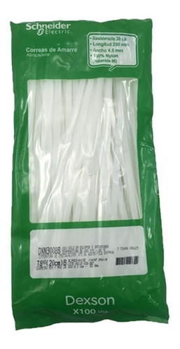 Amarras De Sujeción Dexson 100u Desde 20cm Varias Medidas
