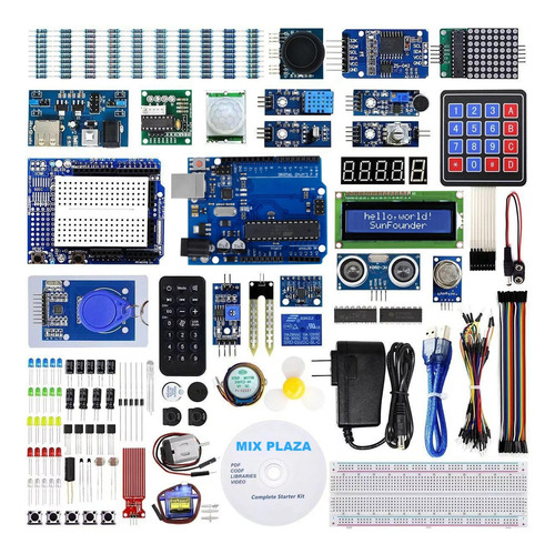Kit Electrónico Completo Compatible Arduino Uno Con Sensores