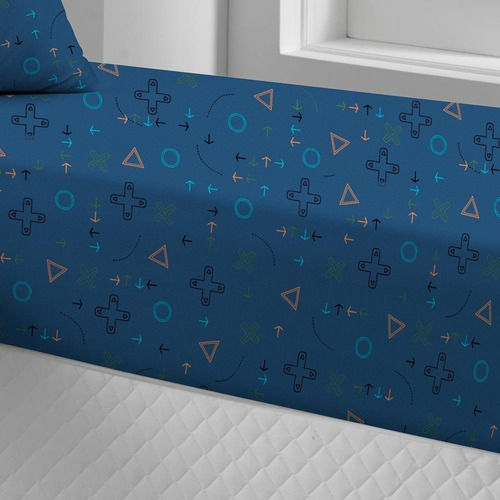 Jogo De Cama Portallar Solteiro 2 Peças Doce Vida Control