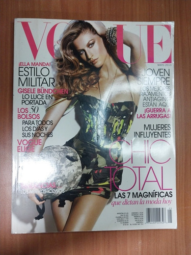 Revista Vogue Latinoamérica Gisele Bundchen Mayo 2010 Moda