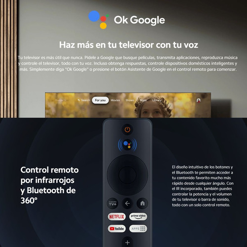Xiaomi Tv Box S (2nd Gen), 4k Control De Voz 8gb Rom/2gb Ram