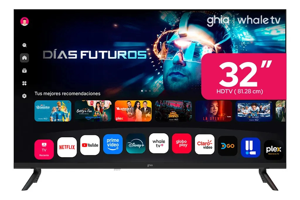 Smart Tv Ghia 32 Hd Led Wifi Hdmi Usb Dolby Frameless
