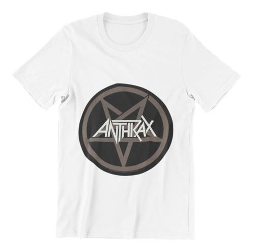 Polera Unisex Anthrax Heavy Metal Musica Logo Star Estampado