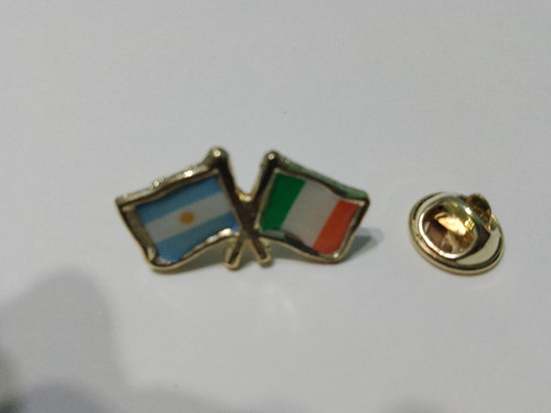 Pins Bandera Argentina Con Irlanda De 2 Cms