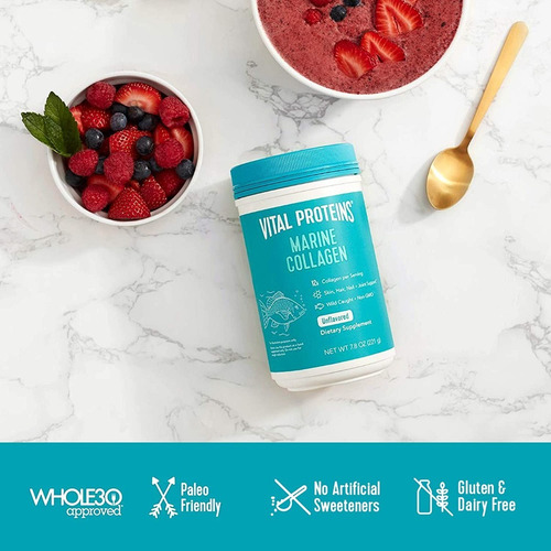 Imagen 2 de 6 de Vital Proteins Marine Collagen - Colágeno 221g (7.8oz)
