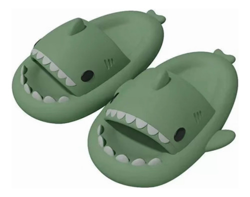 Sandalia Tiburon Comodas Eva Dama Hombre Shark Chancla 4cm