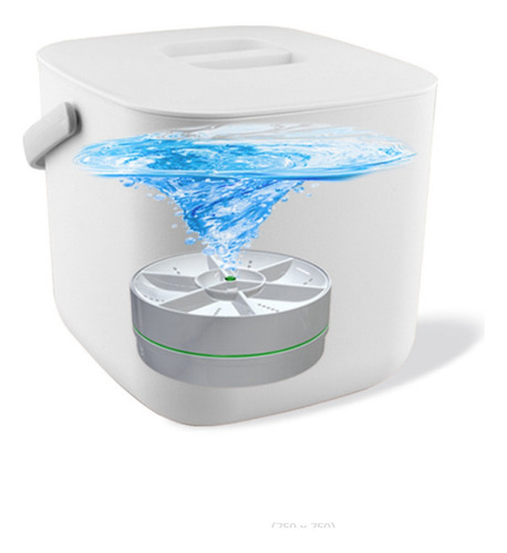 Mini Lavadora Portátil Con Turbina Giratoria Usb Y Lavavajil