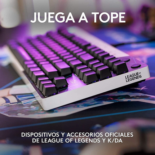 Imagen 5 de 8 de Teclado Logitech Pro Mechanical Ed Lol Kda Rgb Lightsync Pc