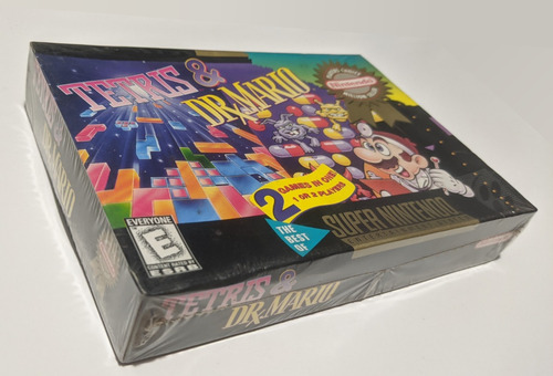 Tetris & Dr Mario Lacrado Para Snes Super Nintendo Faço 799 (Usado)
