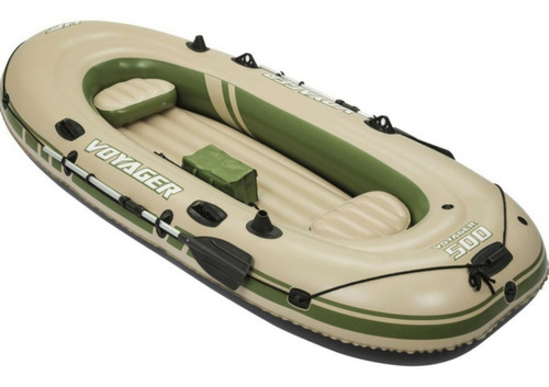 Bote Inflable Voyager 500 Más Remos 