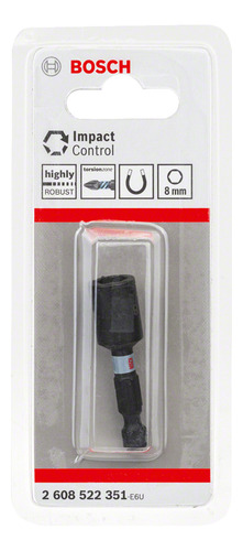 Punta Para Tuercas 8 X 50mm Zanco 1/4 Bosch 2608522351