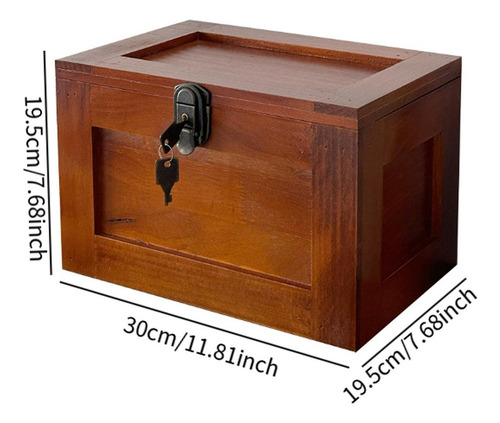 Caja De Madera Para Guardar Joyas, Cosméticos Y Artículos