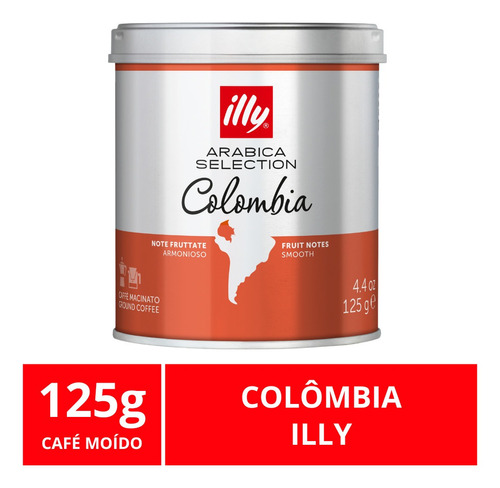 Café Moído, Illy Selection, Colombia, Lata 125g.