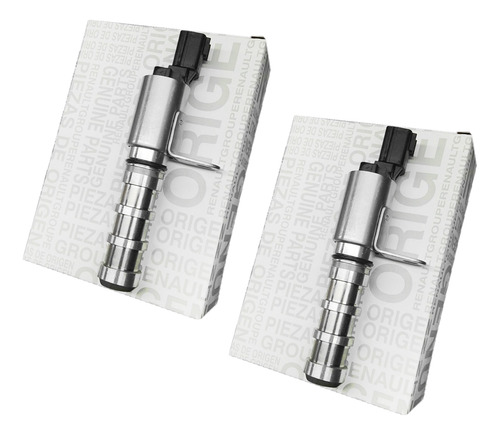 Par Válvula Solenoide Óleo Comando Logan Sandero 1.0 12v 3cc