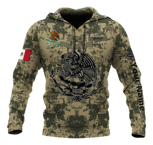 Personalizar El Escudo De Armas De México Sudadera Con Capuc