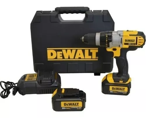 Taladro Percutor Dewalt Dcd985l2-ar 20v Baterías+maletín Color Amarillo