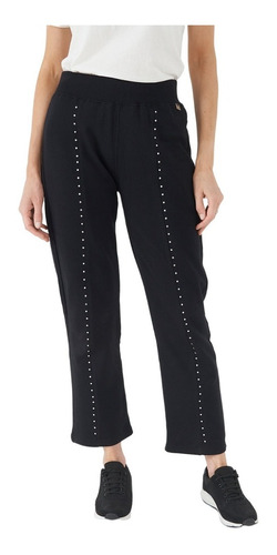 Pantalon De  Buzo Pierna Recta Con Aplicacion - 76000301