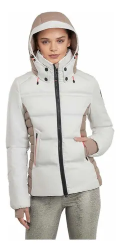 Chamarra Femenina Invernal Slim Blanca Para Nieve Env o gratis