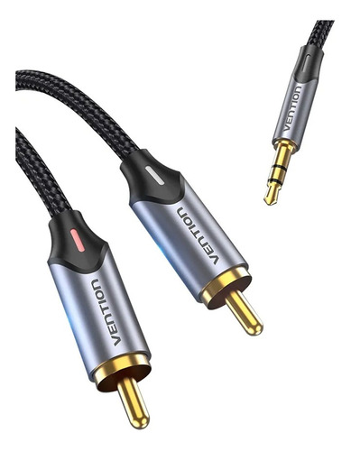 Cable Audio Hifi Dorado Premium 5m Rca Trs 3.5mm Pc Dj Tv