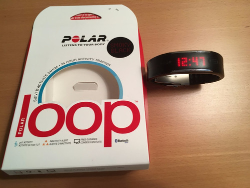 Polar Loop Pulsera Fitness Negro/plata