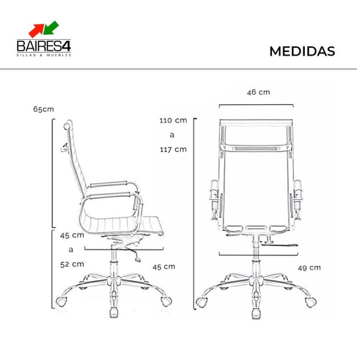 Sillón Gerencial Alumin Homeoffice | Contado
