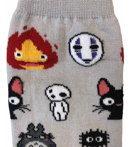 Imagen 4 de 9 de Medias Largas Studio Ghibli Totoro T. Único Gastovic Anime