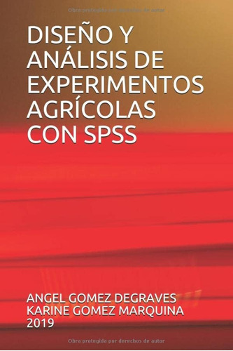 Libro: Diseño Y Análisis De Experimentos Agrícolas Con Spss