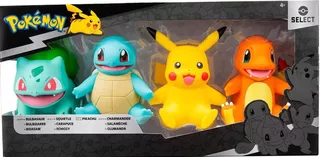 4 Figuras Pokemon Pikachu Charmander Bulbasaur Squirtle