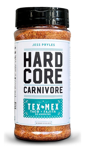 Hardcore Carnivore Tex Mex: Condimento Para Tacos Y Fajita