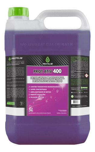 Protelim Prot Ativ 400 Detergente Profissional 5l