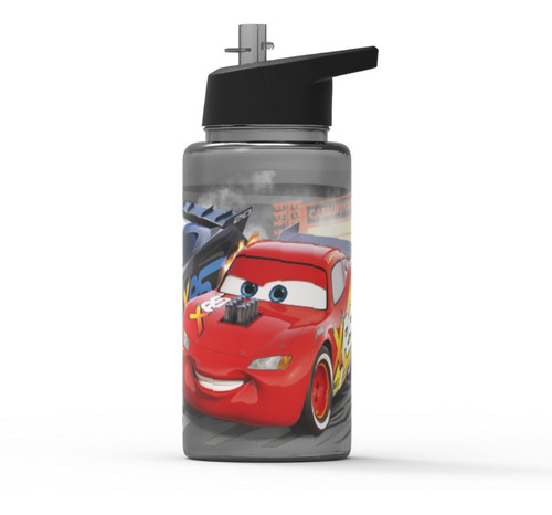 Imagen 2 de 3 de Botella Deportiva Plástico Cars - Strow Top - 500 Ml