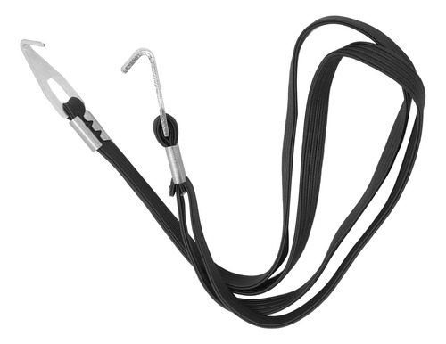 Cuerda Elástica Para Bicicleta, 2 Ganchos, Negra, Negra, Par