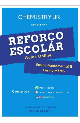 Imagem 1 de 1 de Reforço Escolar Em Química Online