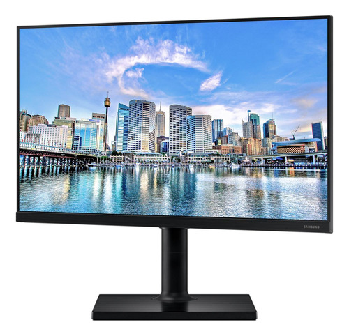 Monitor Samsung T450 24" FHD, Tela Plana,  Painel IPS, 75Hz, 5ms, HAS, HDMI, FreeSync, Game Mode - Preto