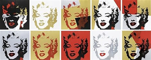 ¡ Venta De Invierno ! Warhol  ' Portafolio Marilyn Dorada '
