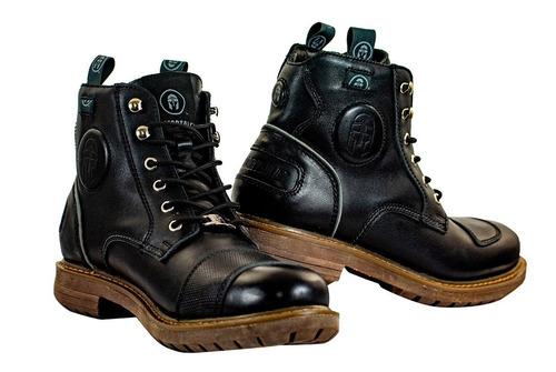 Botas Para Moto Immortale Rust Race Dark Legend Negro