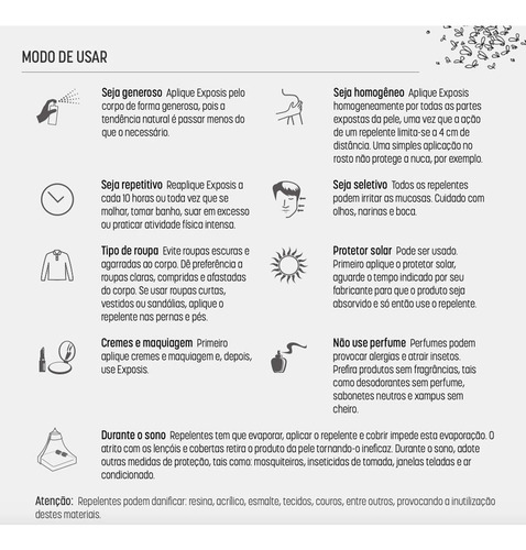 Exposis Repelente De Insetos Em Spray Gatilho 200ml 03 Un