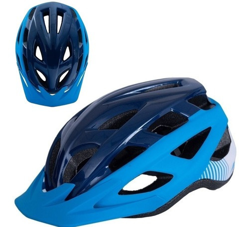 Capacete Asw Bike Fun Ciclismo Mtb Cor Azul Tamanho: P/m