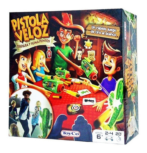 Juego De Habilidad E Ingenio Pistola Veloz Original Toyco