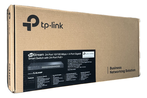 Switch Tp-link Fast Ethernet Jetstream Tl-sl2428p 24-port