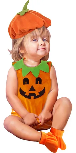 3 Piezas Disfraz Para Bebe Halloween,disfraces De Terciopelo Calabaza De Halloween Para Bebé Y Niños Y Niñas,traje De Halloween Niño Incluye Camiseta