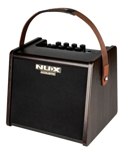 Nux Ac-25 Amplificador Para Acústica Bat Recarg Bluetooth Color Marrón oscuro