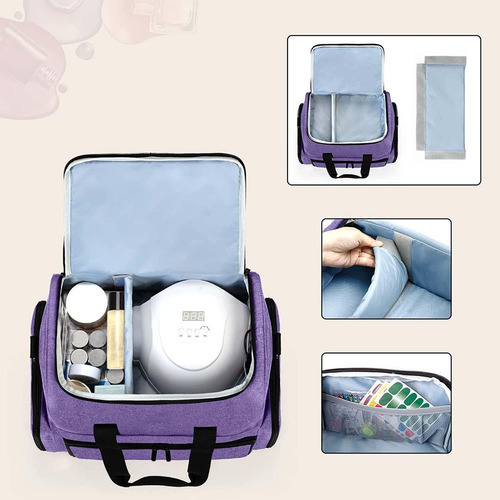 Qa1 Bolsa De Almacenamiento De Esmalte De Uñas Portátil Con