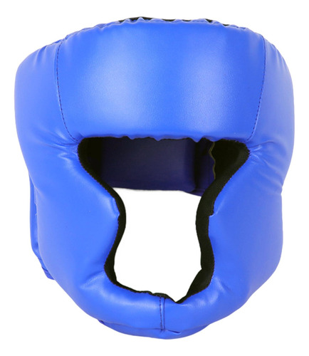 Head Guard Boxeo Sparring Headgear Cuero 58 A 66cm Azul