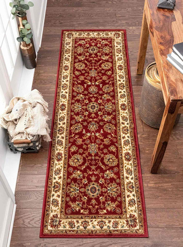 Alfombra De Corredor Oriental Persa Roja 2x7 2x8 (corre...